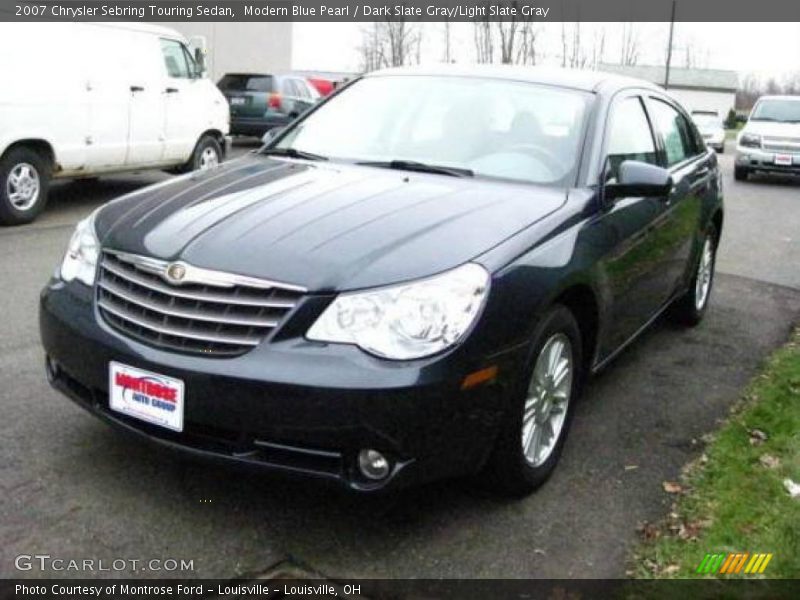 Modern Blue Pearl / Dark Slate Gray/Light Slate Gray 2007 Chrysler Sebring Touring Sedan