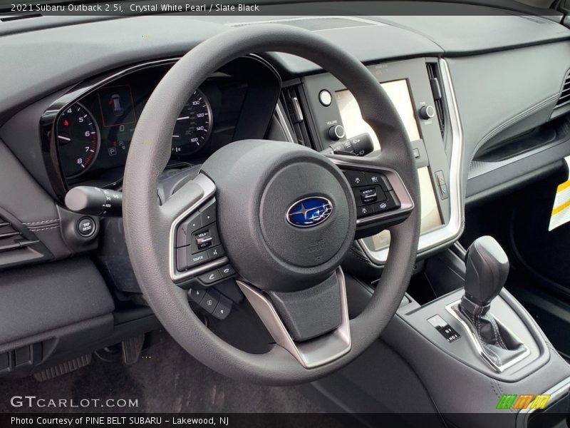 Crystal White Pearl / Slate Black 2021 Subaru Outback 2.5i