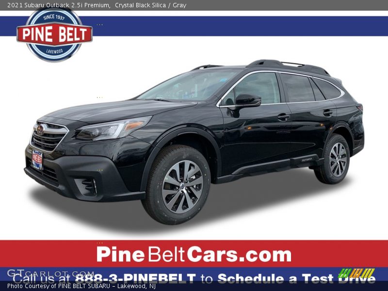 Crystal Black Silica / Gray 2021 Subaru Outback 2.5i Premium