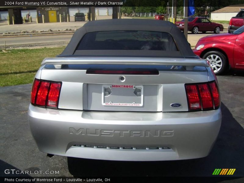 Silver Metallic / Dark Charcoal 2004 Ford Mustang V6 Convertible