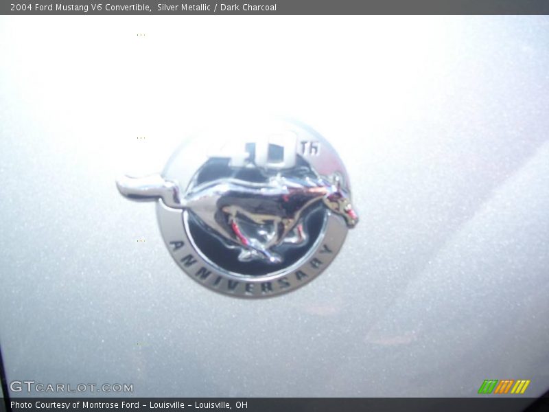 Silver Metallic / Dark Charcoal 2004 Ford Mustang V6 Convertible