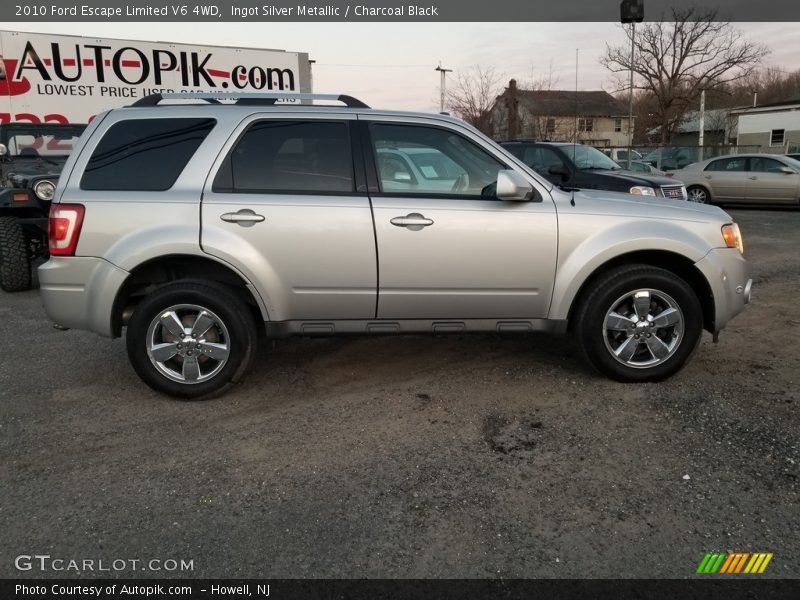 Ingot Silver Metallic / Charcoal Black 2010 Ford Escape Limited V6 4WD