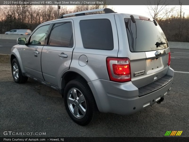 Ingot Silver Metallic / Charcoal Black 2010 Ford Escape Limited V6 4WD