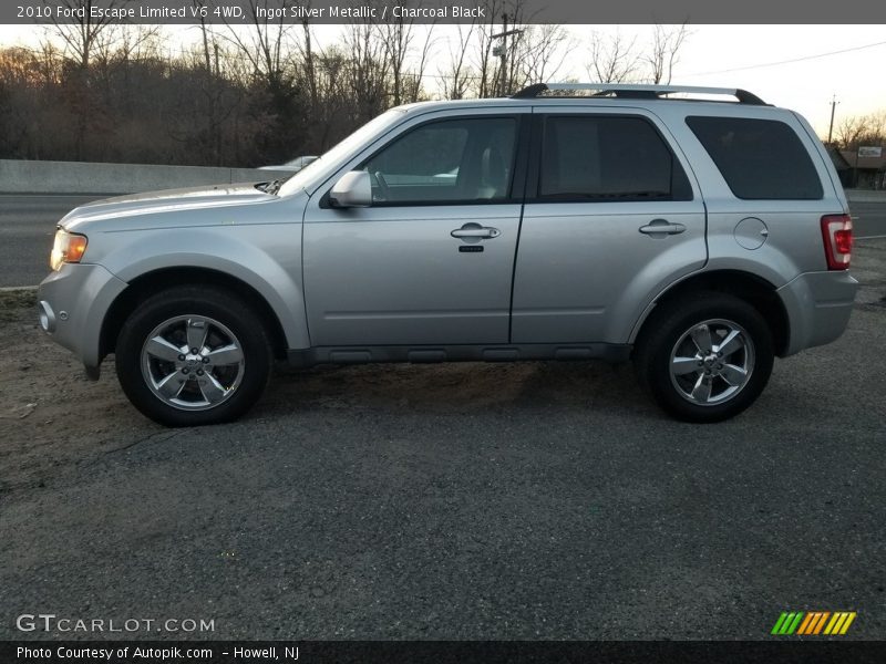 Ingot Silver Metallic / Charcoal Black 2010 Ford Escape Limited V6 4WD