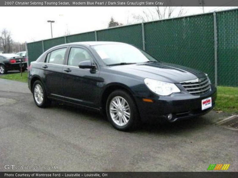Modern Blue Pearl / Dark Slate Gray/Light Slate Gray 2007 Chrysler Sebring Touring Sedan
