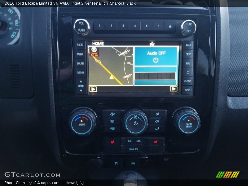 Ingot Silver Metallic / Charcoal Black 2010 Ford Escape Limited V6 4WD