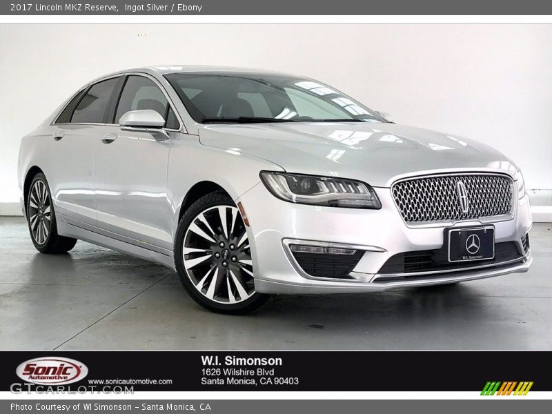 Ingot Silver / Ebony 2017 Lincoln MKZ Reserve