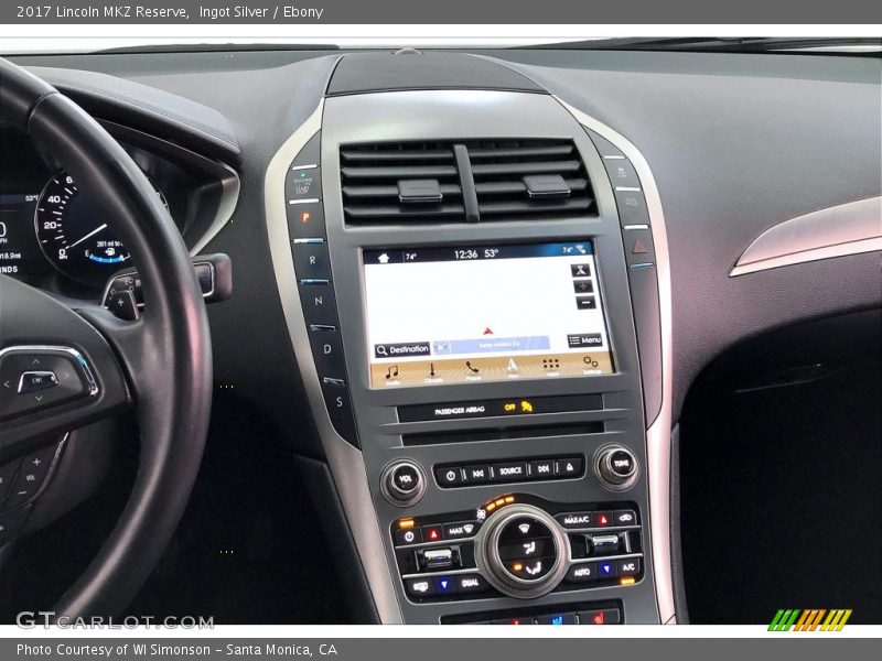 Ingot Silver / Ebony 2017 Lincoln MKZ Reserve