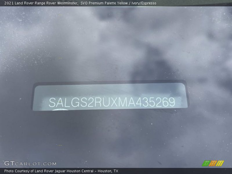 SVO Premium Palette Yellow / Ivory/Espresso 2021 Land Rover Range Rover Westminster