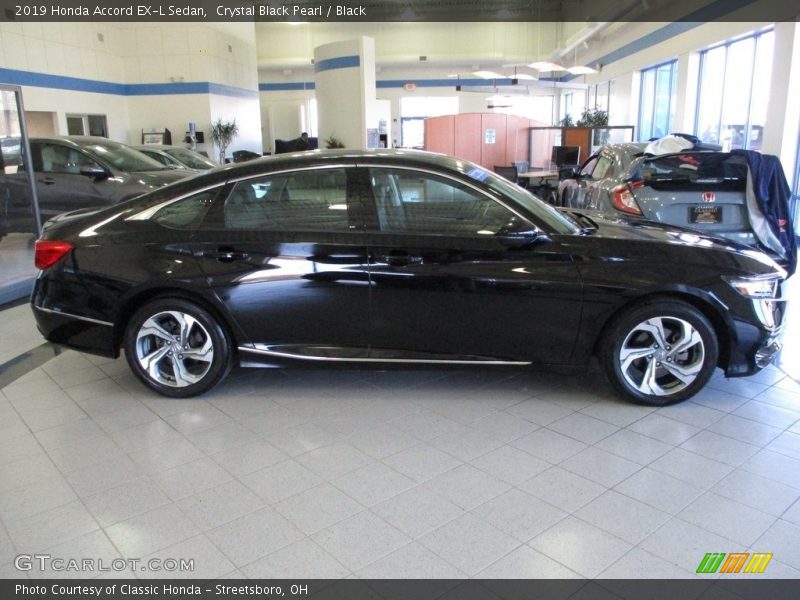 Crystal Black Pearl / Black 2019 Honda Accord EX-L Sedan