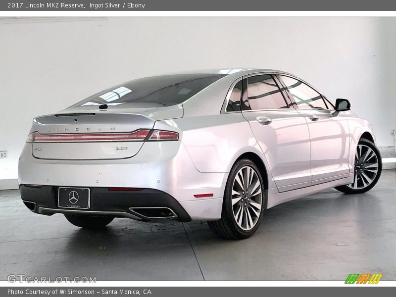 Ingot Silver / Ebony 2017 Lincoln MKZ Reserve