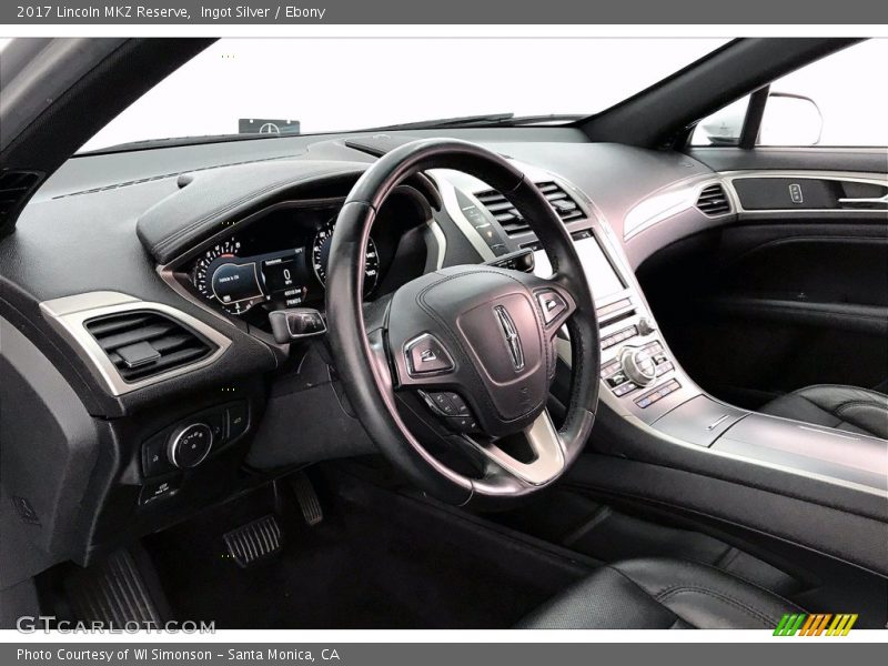 Ingot Silver / Ebony 2017 Lincoln MKZ Reserve