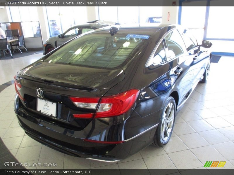 Crystal Black Pearl / Black 2019 Honda Accord EX-L Sedan