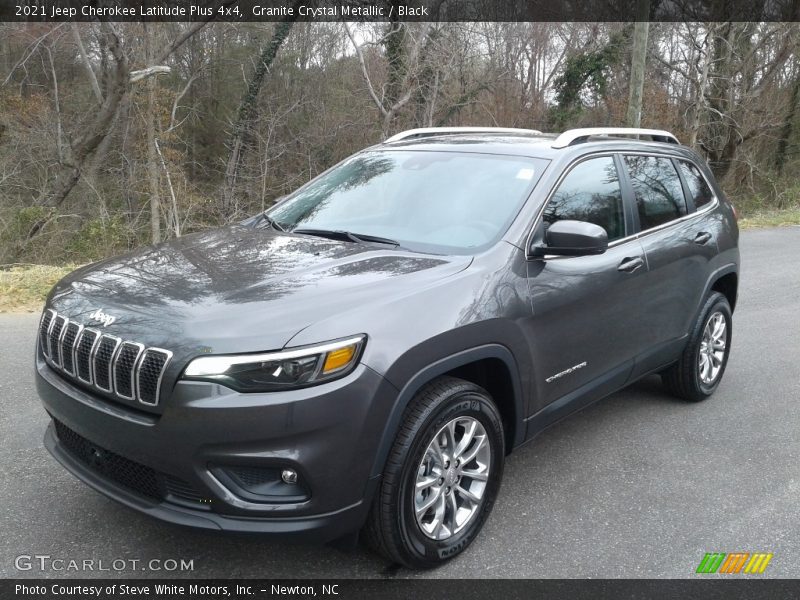 Granite Crystal Metallic / Black 2021 Jeep Cherokee Latitude Plus 4x4