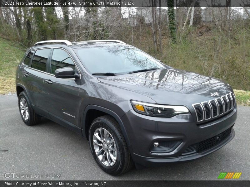 Granite Crystal Metallic / Black 2021 Jeep Cherokee Latitude Plus 4x4