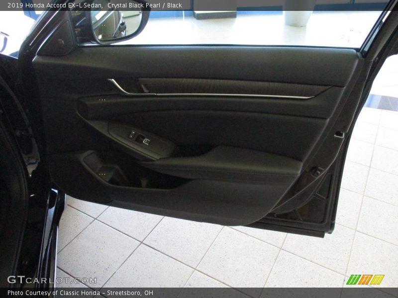 Crystal Black Pearl / Black 2019 Honda Accord EX-L Sedan