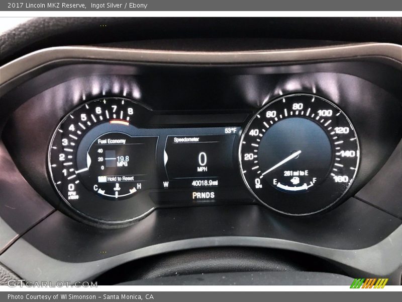 Ingot Silver / Ebony 2017 Lincoln MKZ Reserve