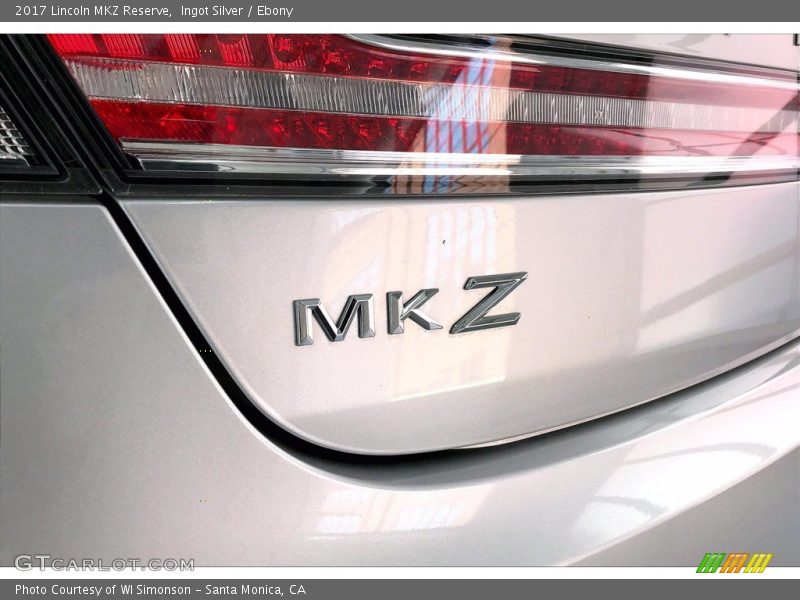 Ingot Silver / Ebony 2017 Lincoln MKZ Reserve
