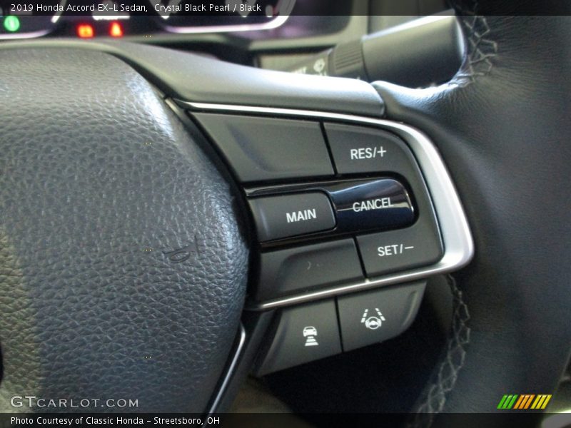 Crystal Black Pearl / Black 2019 Honda Accord EX-L Sedan