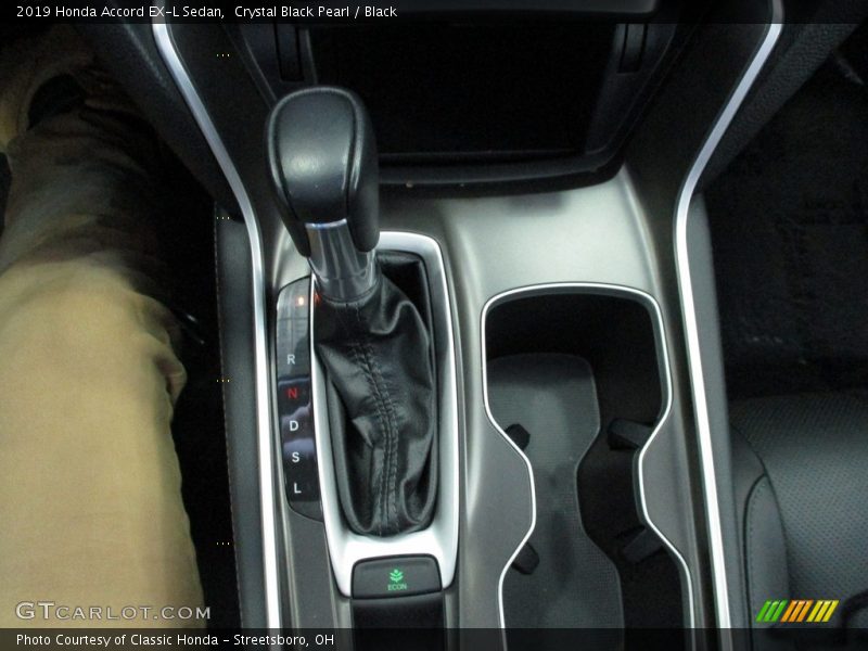 Crystal Black Pearl / Black 2019 Honda Accord EX-L Sedan