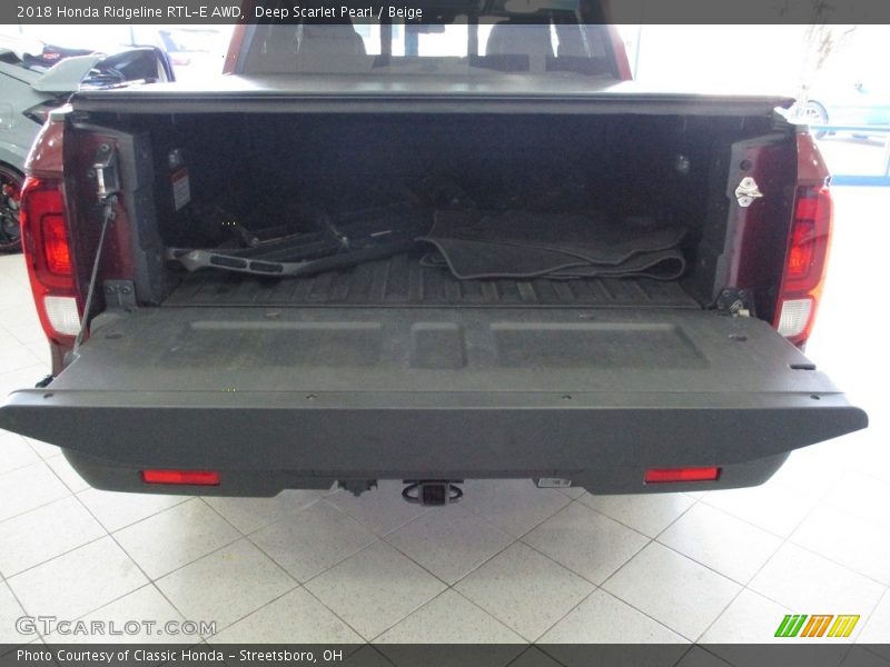 Deep Scarlet Pearl / Beige 2018 Honda Ridgeline RTL-E AWD