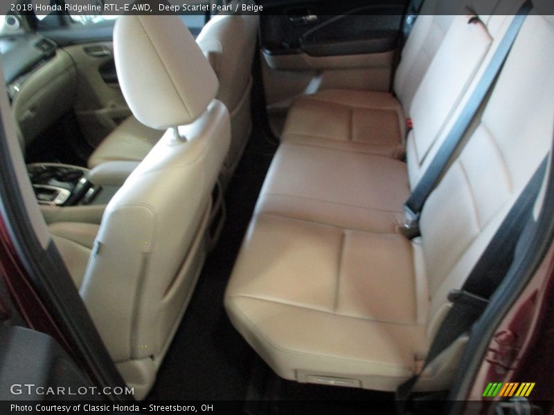 Deep Scarlet Pearl / Beige 2018 Honda Ridgeline RTL-E AWD