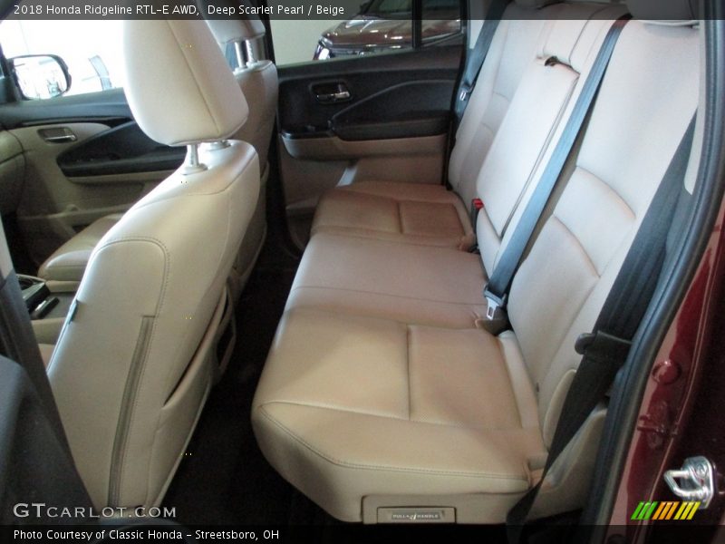 Deep Scarlet Pearl / Beige 2018 Honda Ridgeline RTL-E AWD