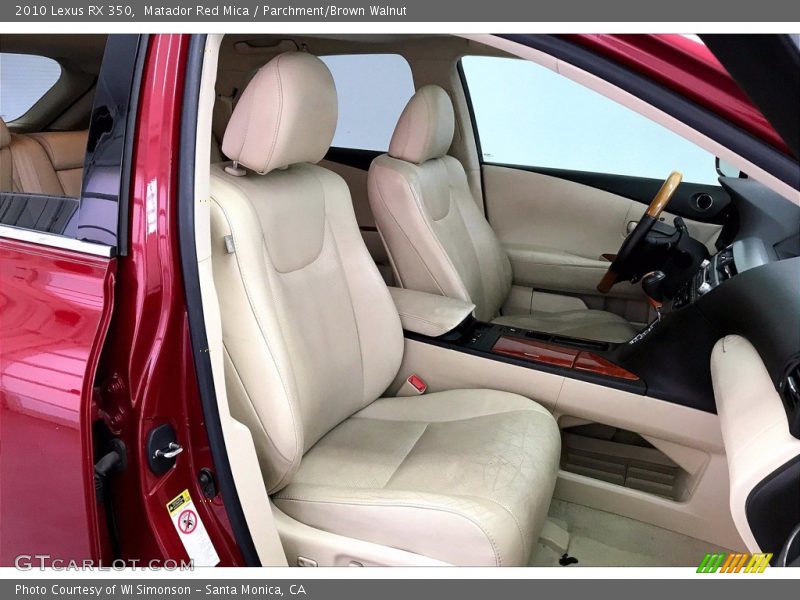 Matador Red Mica / Parchment/Brown Walnut 2010 Lexus RX 350