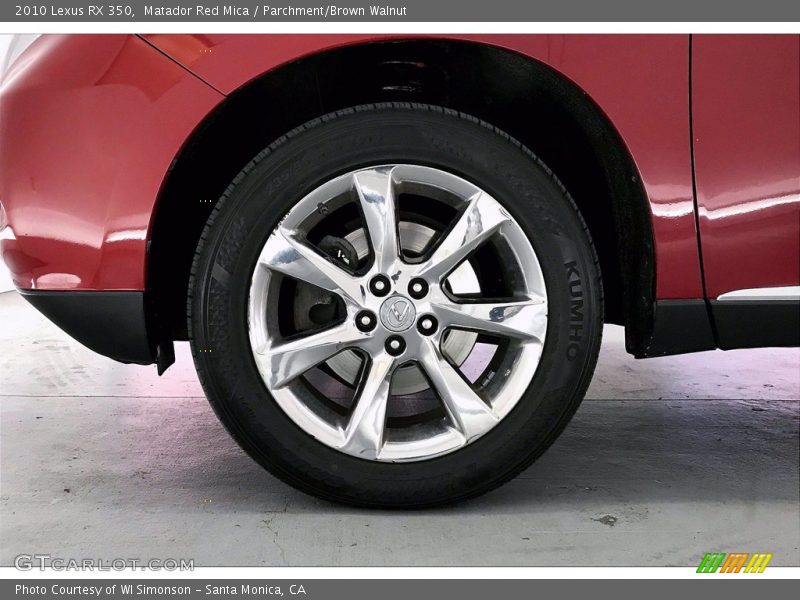 Matador Red Mica / Parchment/Brown Walnut 2010 Lexus RX 350