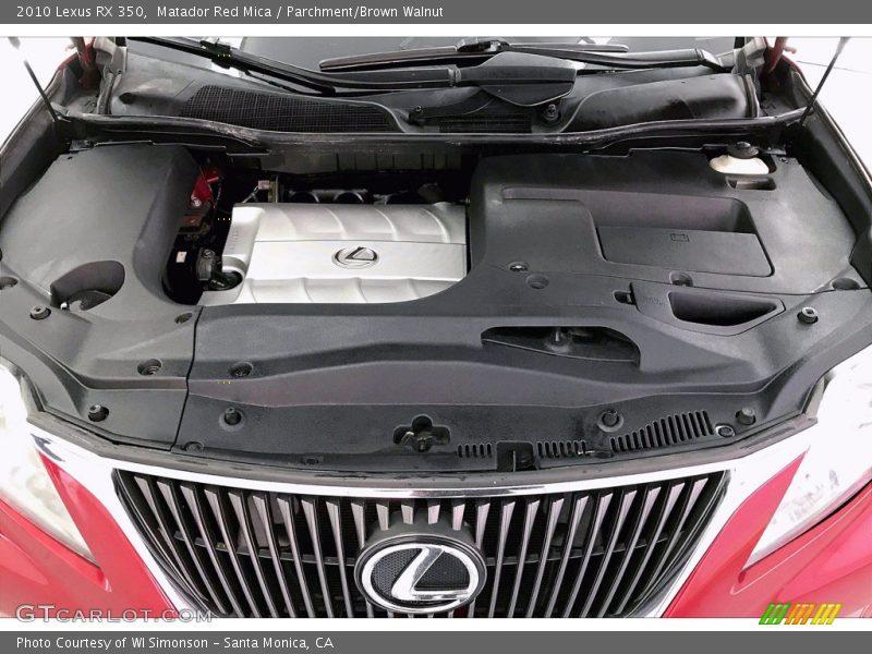 Matador Red Mica / Parchment/Brown Walnut 2010 Lexus RX 350