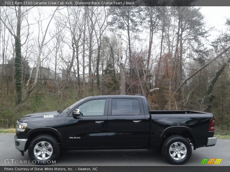  2021 1500 Laramie Crew Cab 4x4 Diamond Black Crystal Pearl