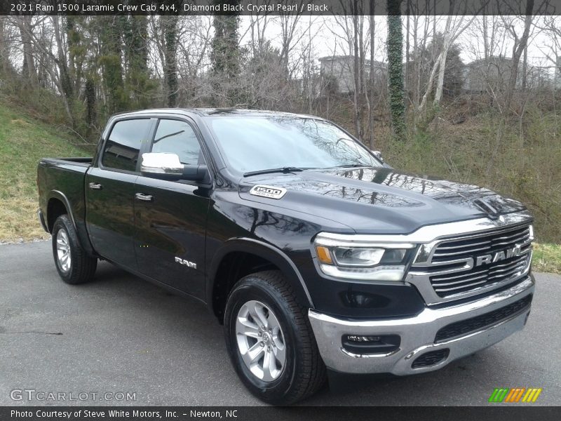 Diamond Black Crystal Pearl / Black 2021 Ram 1500 Laramie Crew Cab 4x4