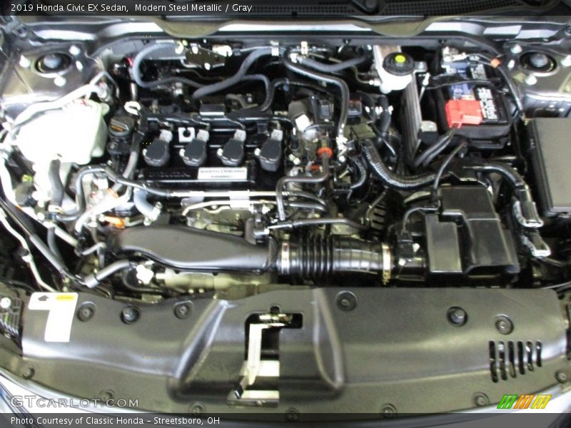 Modern Steel Metallic / Gray 2019 Honda Civic EX Sedan