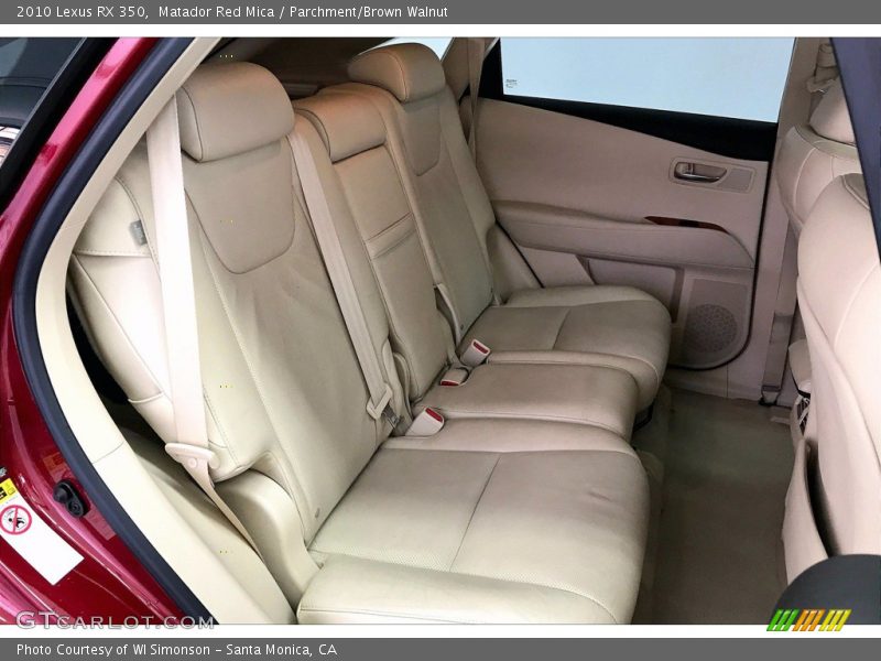 Matador Red Mica / Parchment/Brown Walnut 2010 Lexus RX 350