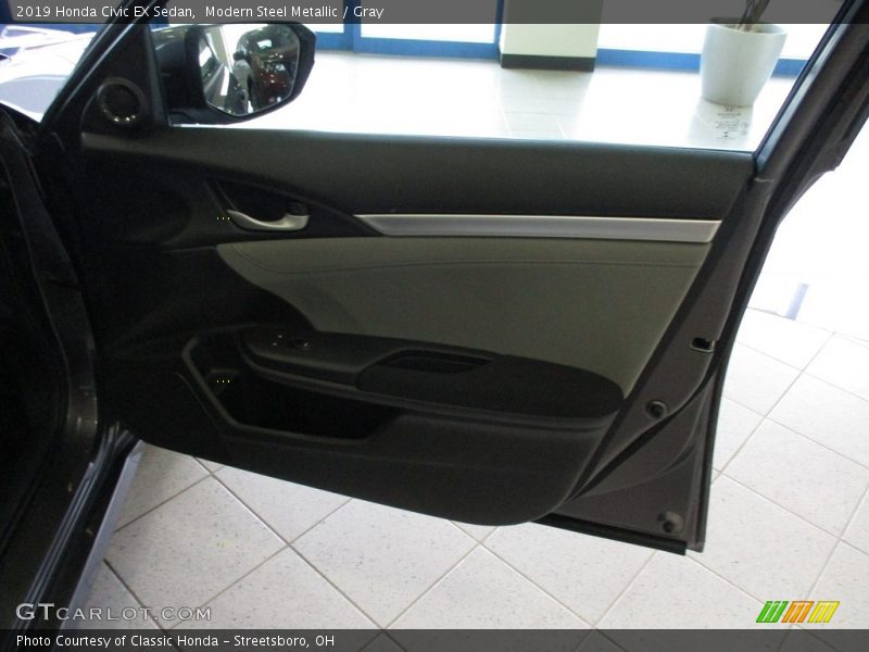 Modern Steel Metallic / Gray 2019 Honda Civic EX Sedan