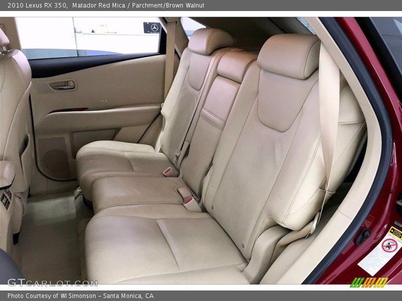 Matador Red Mica / Parchment/Brown Walnut 2010 Lexus RX 350