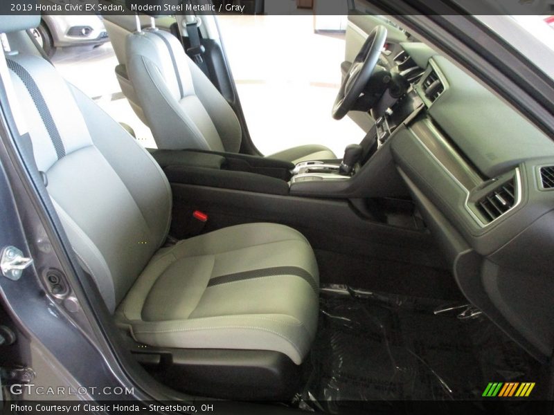 Modern Steel Metallic / Gray 2019 Honda Civic EX Sedan