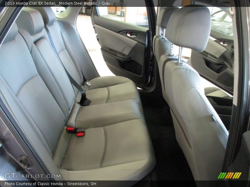 Modern Steel Metallic / Gray 2019 Honda Civic EX Sedan
