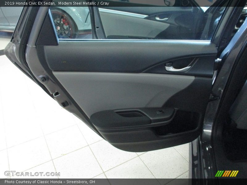 Modern Steel Metallic / Gray 2019 Honda Civic EX Sedan