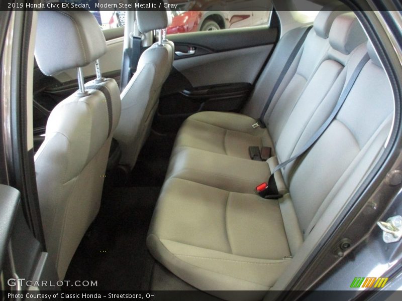 Modern Steel Metallic / Gray 2019 Honda Civic EX Sedan