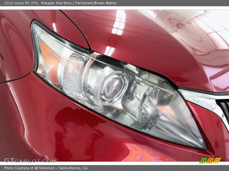 Matador Red Mica / Parchment/Brown Walnut 2010 Lexus RX 350