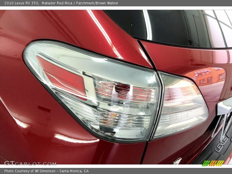 Matador Red Mica / Parchment/Brown Walnut 2010 Lexus RX 350