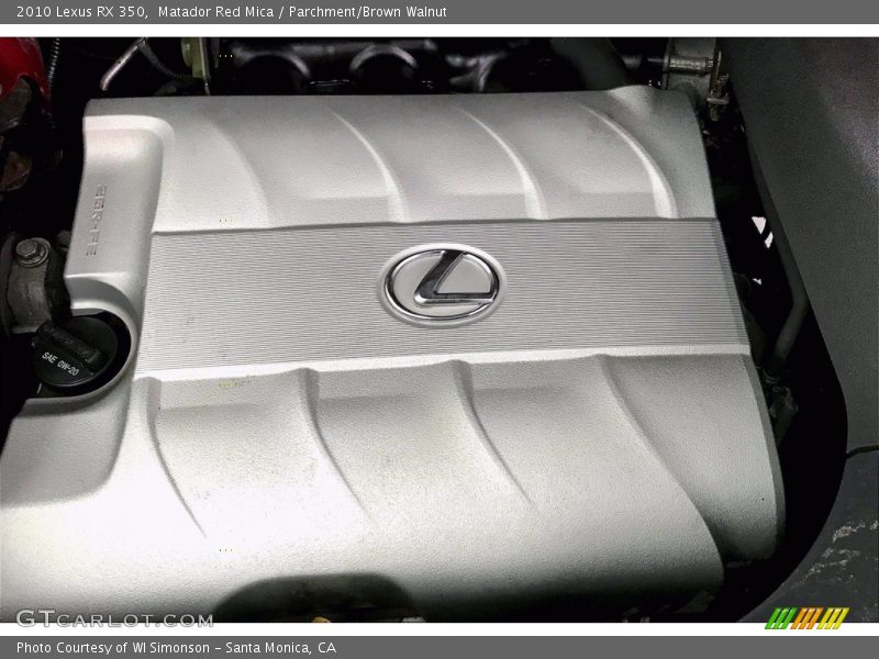 Matador Red Mica / Parchment/Brown Walnut 2010 Lexus RX 350