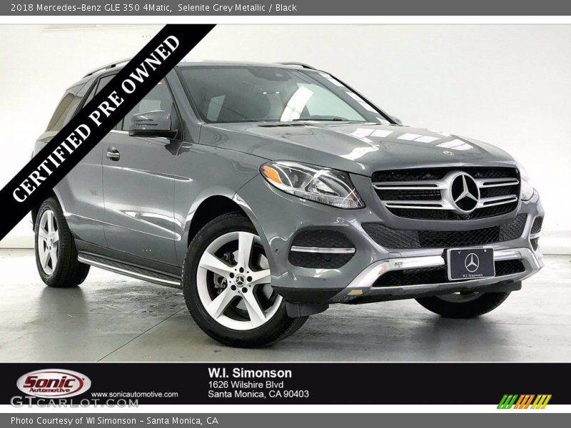 Selenite Grey Metallic / Black 2018 Mercedes-Benz GLE 350 4Matic