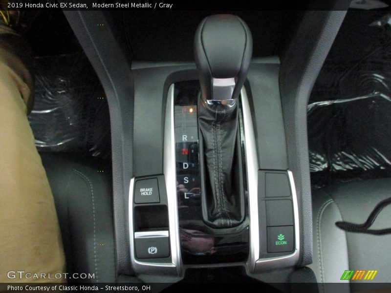 Modern Steel Metallic / Gray 2019 Honda Civic EX Sedan