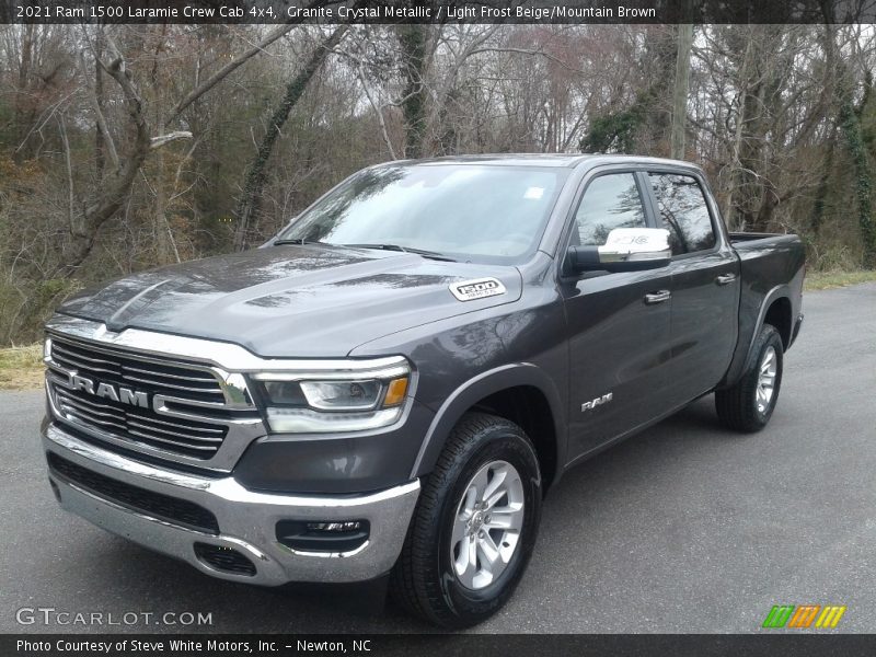 Granite Crystal Metallic / Light Frost Beige/Mountain Brown 2021 Ram 1500 Laramie Crew Cab 4x4