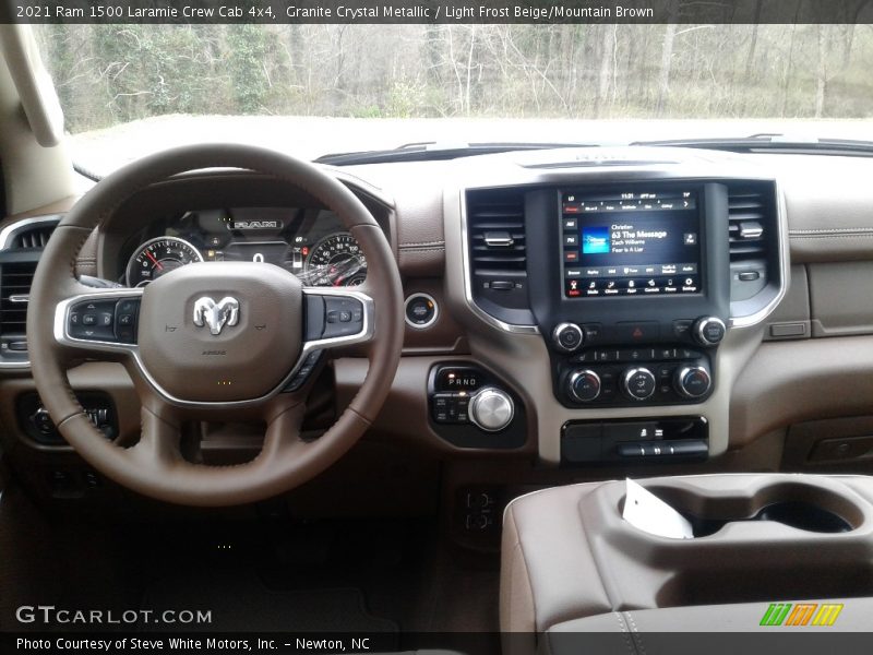 Granite Crystal Metallic / Light Frost Beige/Mountain Brown 2021 Ram 1500 Laramie Crew Cab 4x4