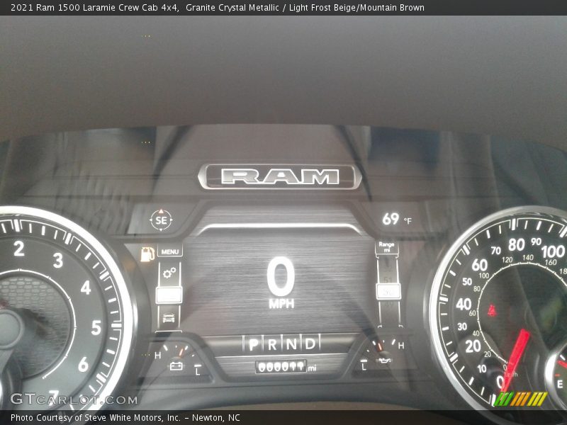 Granite Crystal Metallic / Light Frost Beige/Mountain Brown 2021 Ram 1500 Laramie Crew Cab 4x4
