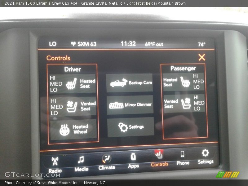 Granite Crystal Metallic / Light Frost Beige/Mountain Brown 2021 Ram 1500 Laramie Crew Cab 4x4