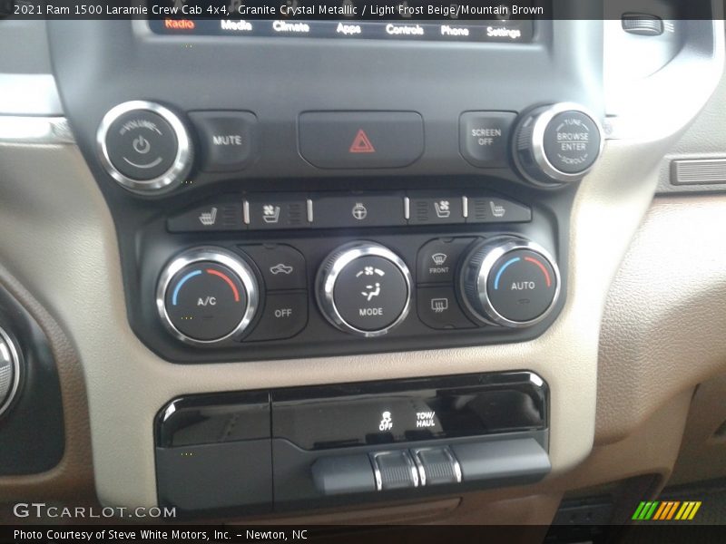 Granite Crystal Metallic / Light Frost Beige/Mountain Brown 2021 Ram 1500 Laramie Crew Cab 4x4